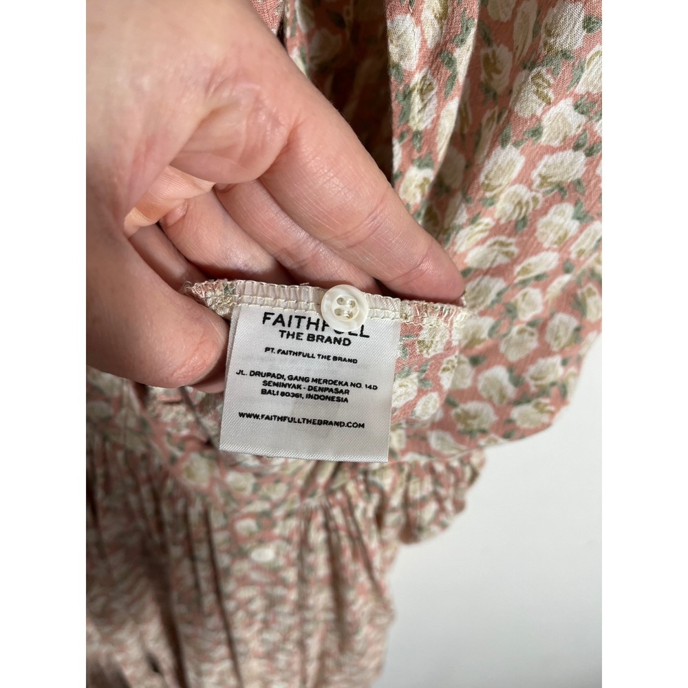 FAITHFULL THE BRAND Blogger Favorite Marigot Ditzy Floral Tie Front Mini Dress - Picture 13 of 15